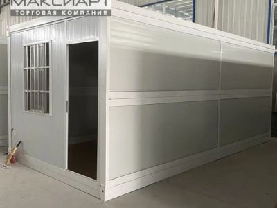 Бытовка быстросборная складная белая 5900х2500х2540мм. Утепление 50мм., (артикул 9774)