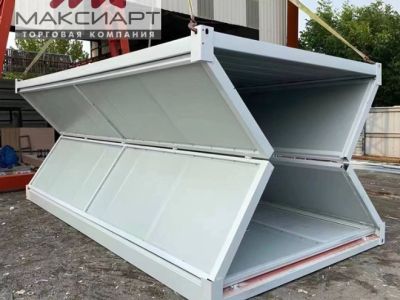 Бытовка быстросборная складная белая 5900х2500х2540мм. Утепление 50мм., (артикул 9774)